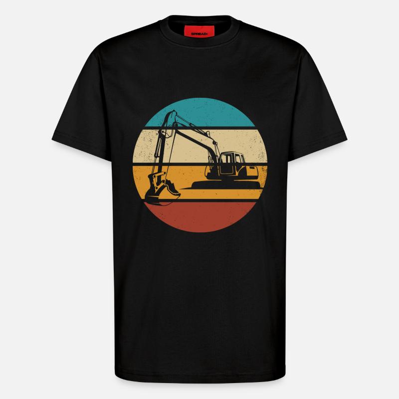 Bagger - T-Shirt - made by SPREAD - SOLID BLACK