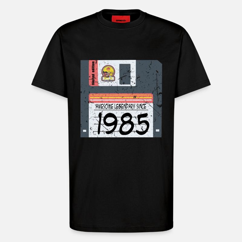 Nerd Geburtstag 1985 - T-Shirt - made by SPREAD - SOLID BLACK
