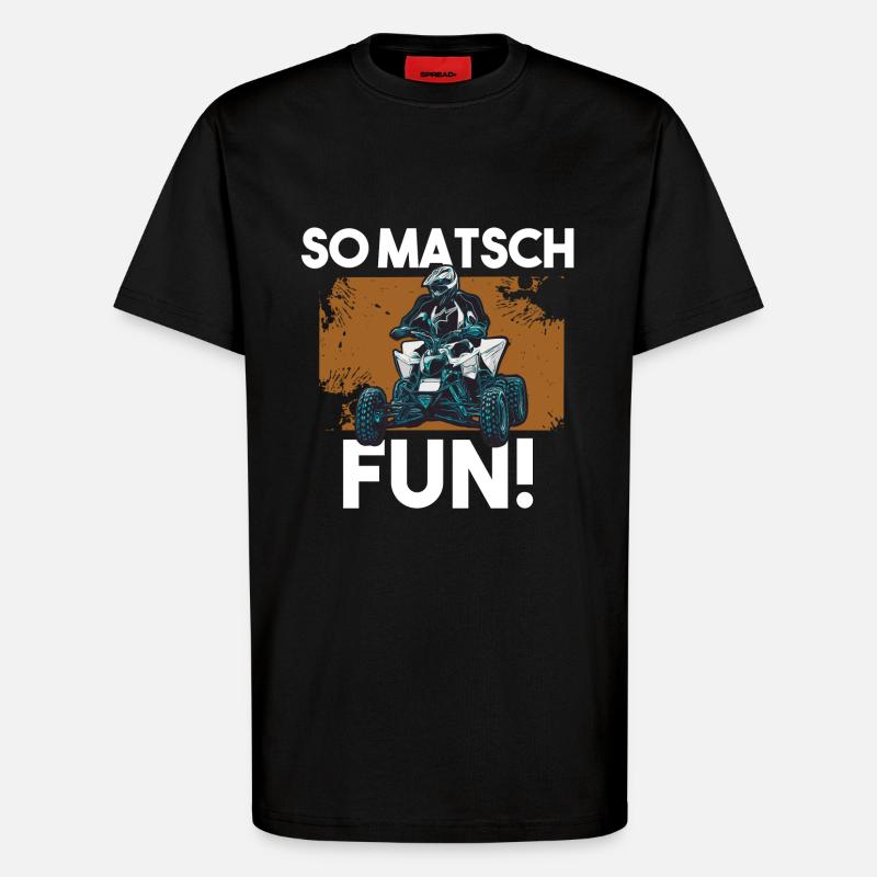Quad - T-Shirt - made by SPREAD - SOLID BLACK