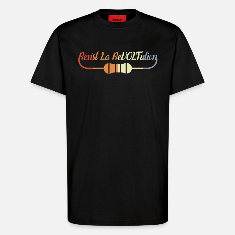 Funny electrician saying - T-Shirt - made by SPREAD - SOLID BLACK