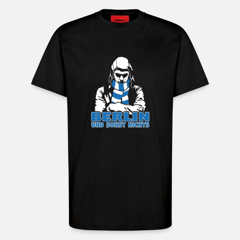 Berlin und sonst nichts - T-Shirt - made by SPREAD - SOLID BLACK