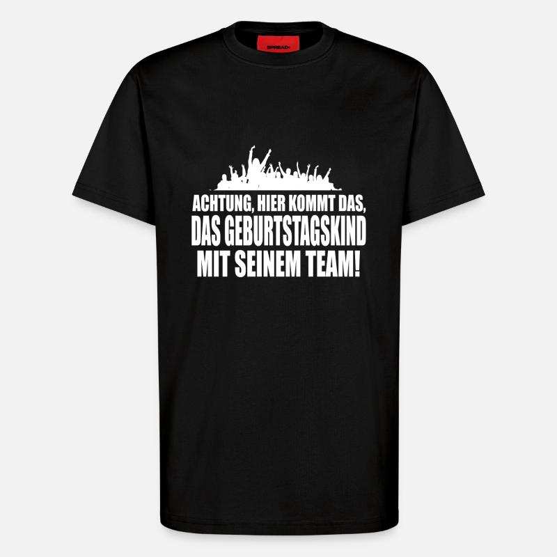birthday - T-Shirt - made by SPREAD - SOLID BLACK