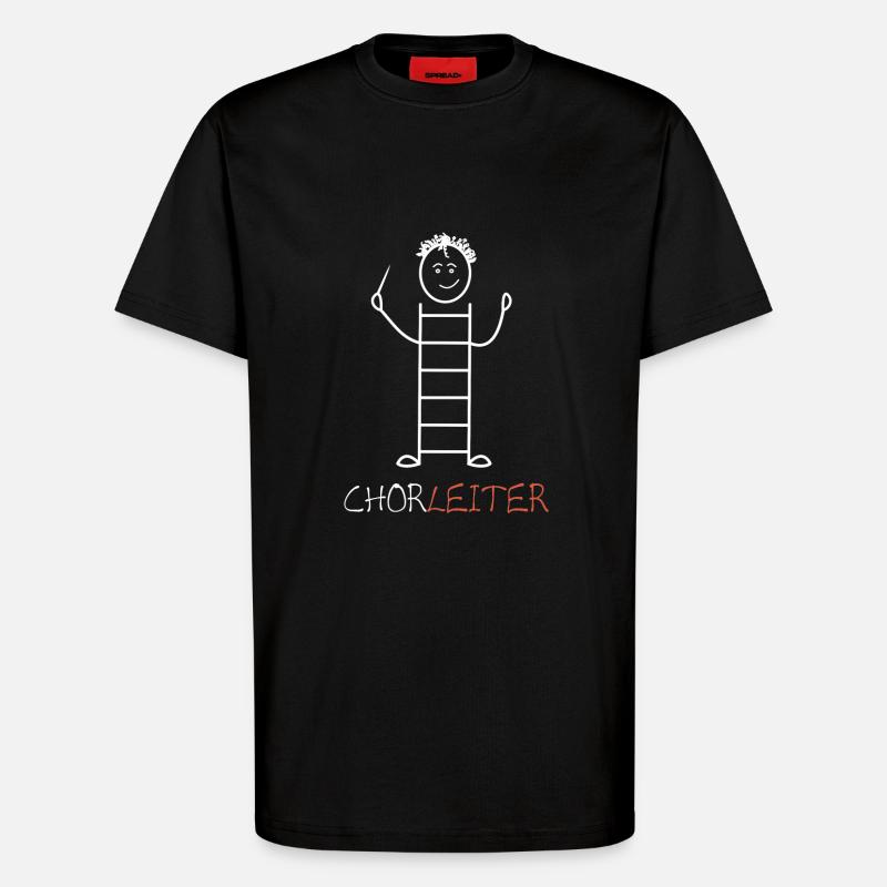 Chorleiter - T-Shirt - made by SPREAD - SOLID BLACK