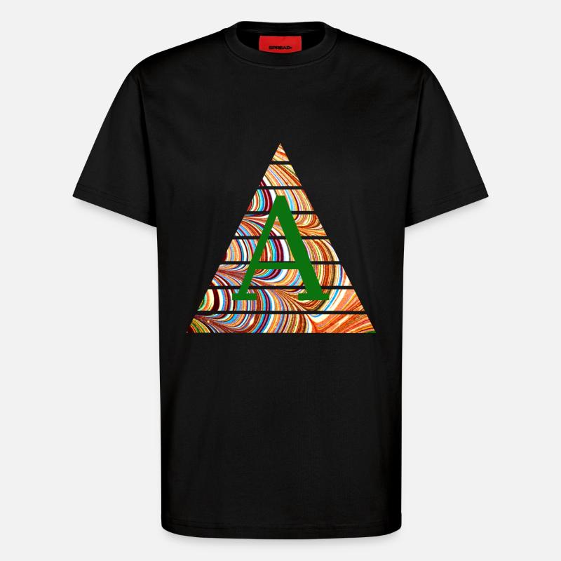 triangle e 56 a - T-Shirt - made by SPREAD - SOLID BLACK