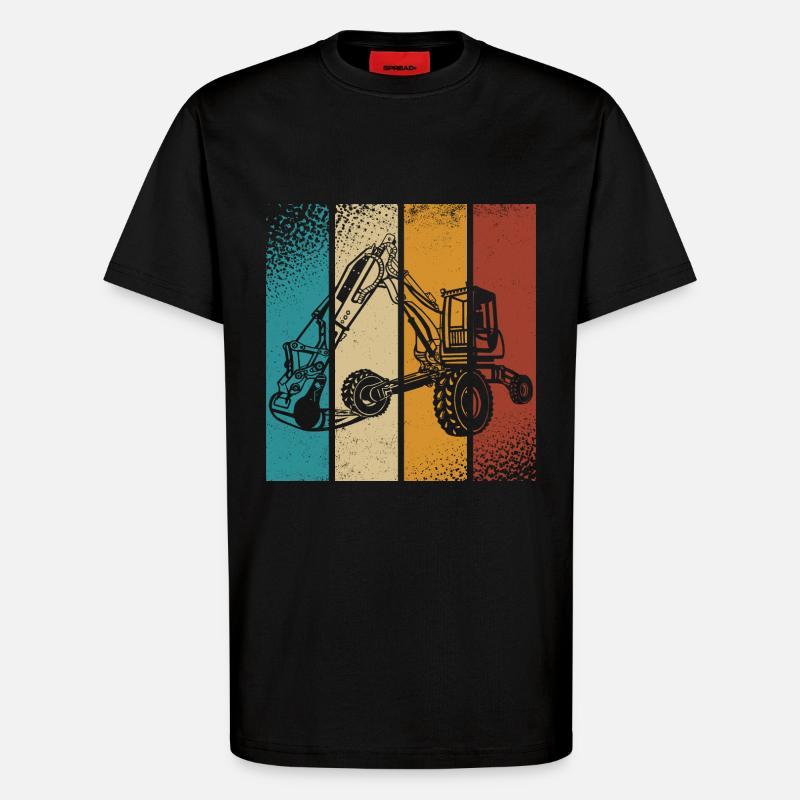 Bagger - T-Shirt - made by SPREAD - SOLID BLACK