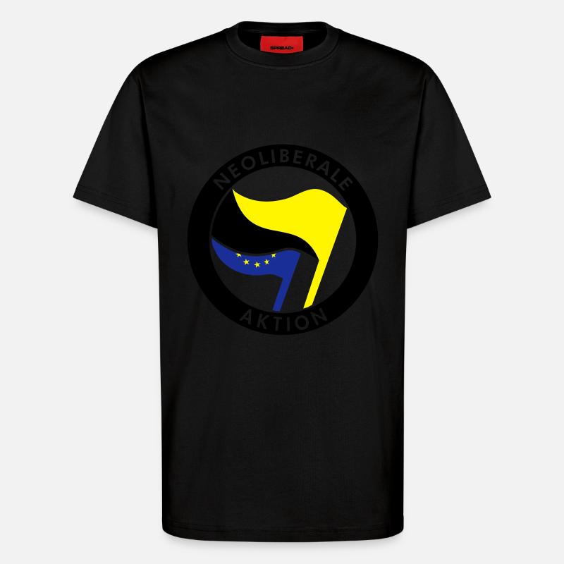 Neoliberale Aktion - T-Shirt - made by SPREAD - SOLID BLACK