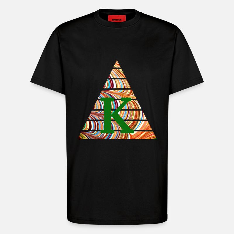 Triangle E 56 K - T-shirt bio décontracté fabriqué en UE - SOLID BLACK