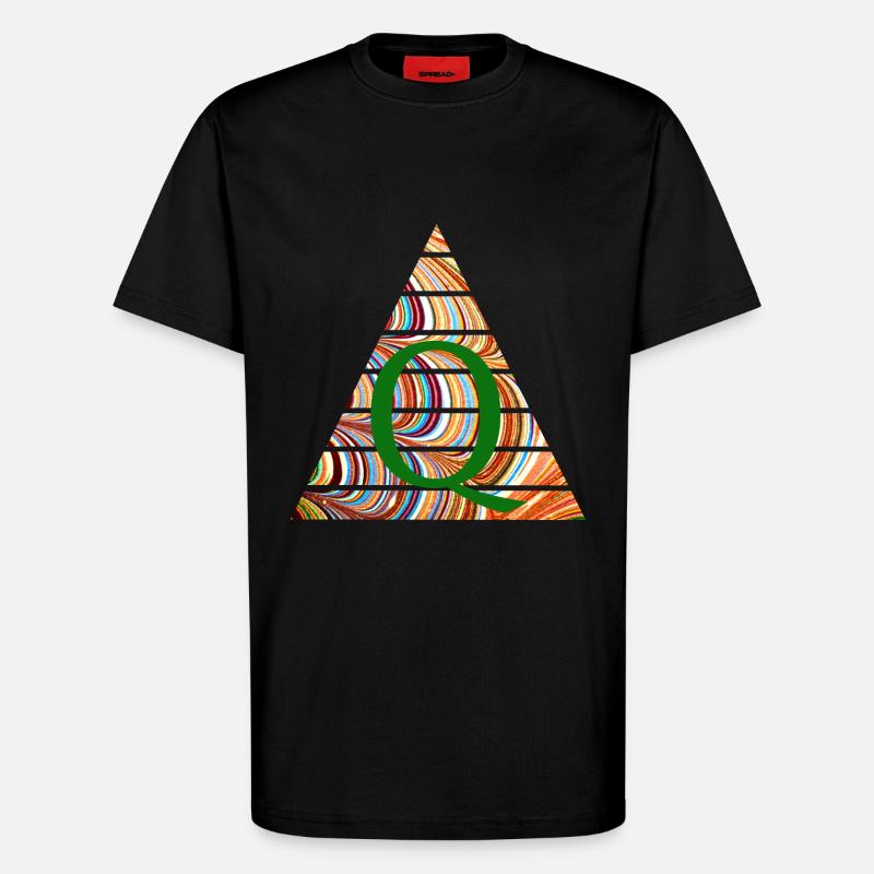 Dreieck E 56 Q - T-shirt bio décontracté fabriqué en UE - SOLID BLACK