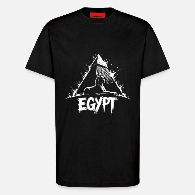 Ägypten Sphinx Pyramide - T-Shirt - made by SPREAD - SOLID BLACK