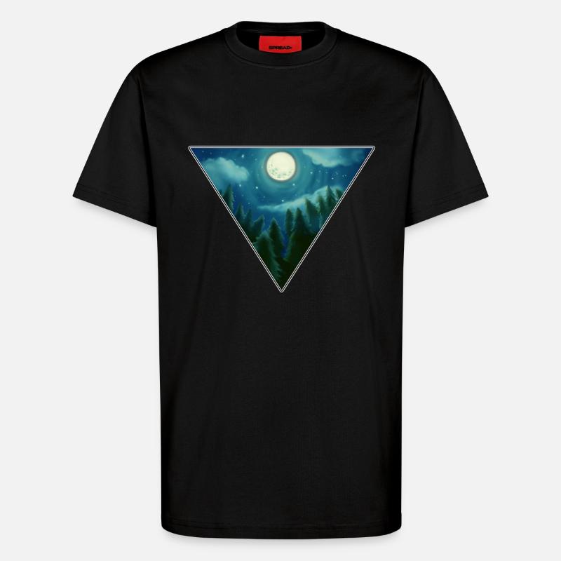 Vollmond - T-Shirt - made by SPREAD - SOLID BLACK