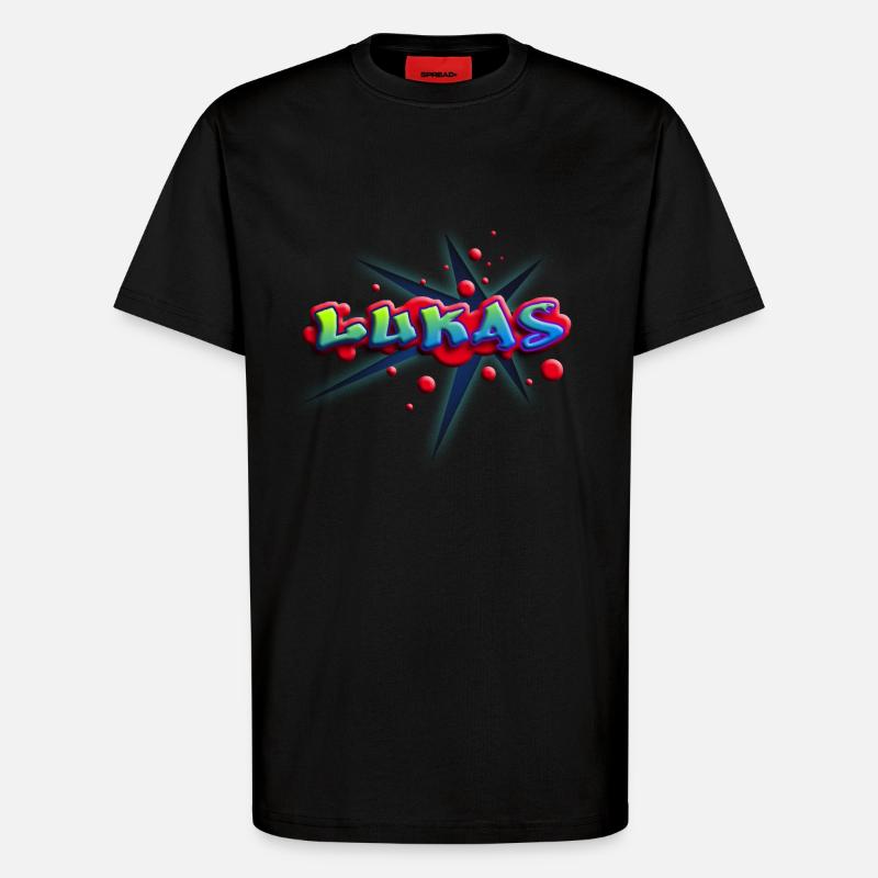 lukas_c_012014 - T-Shirt - made by SPREAD - SOLID BLACK