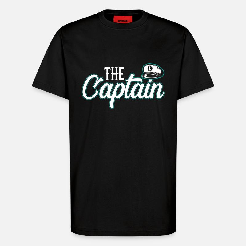 Der Captain - T-Shirt - made by SPREAD - SOLID BLACK