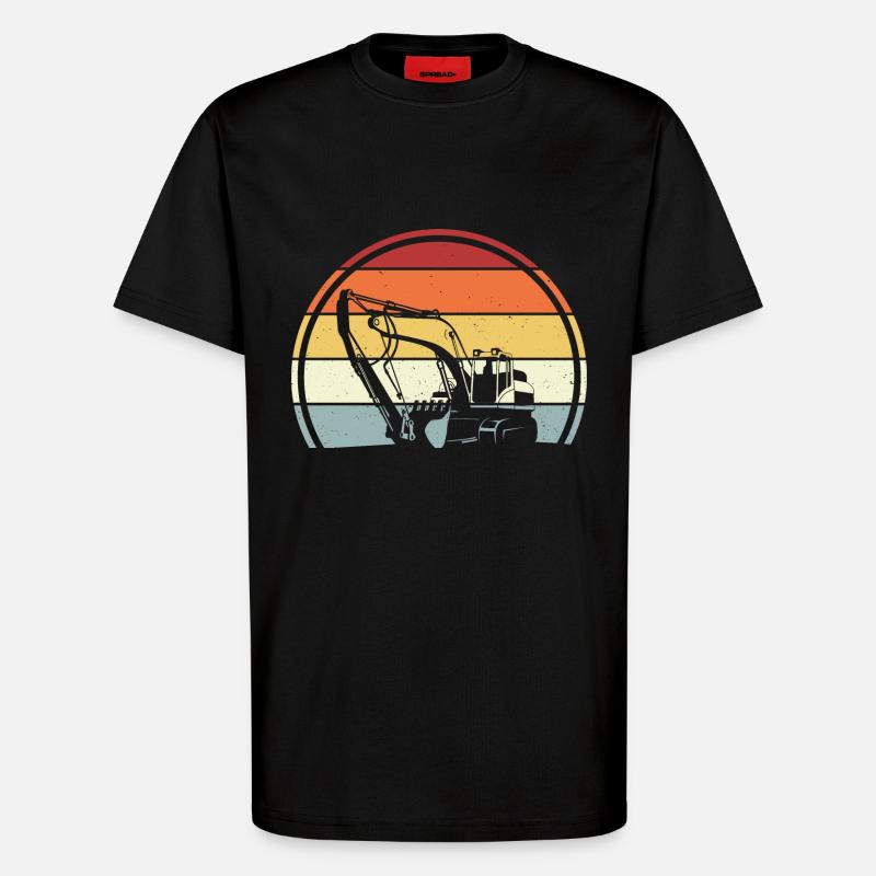 Bagger - T-Shirt - made by SPREAD - SOLID BLACK