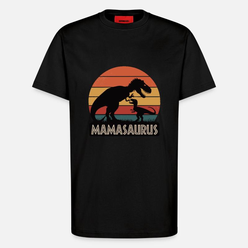 Mamasaure - T-shirt bio décontracté fabriqué en UE - SOLID BLACK