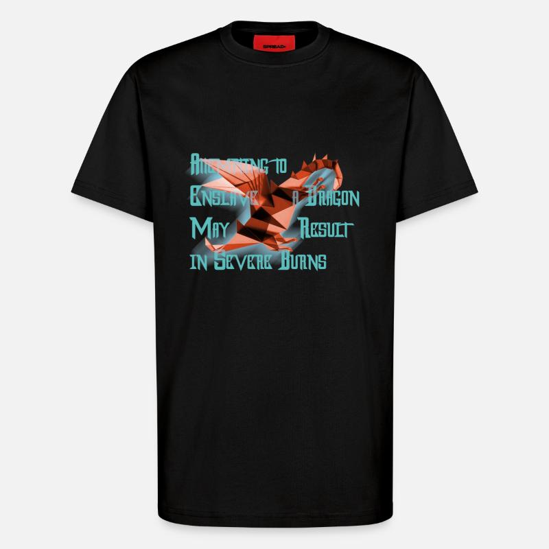 Freundlicher Drache - T-Shirt - made by SPREAD - SOLID BLACK