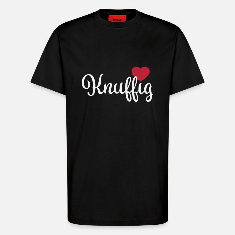 Knuffig - T-Shirt - made by SPREAD - SOLID BLACK