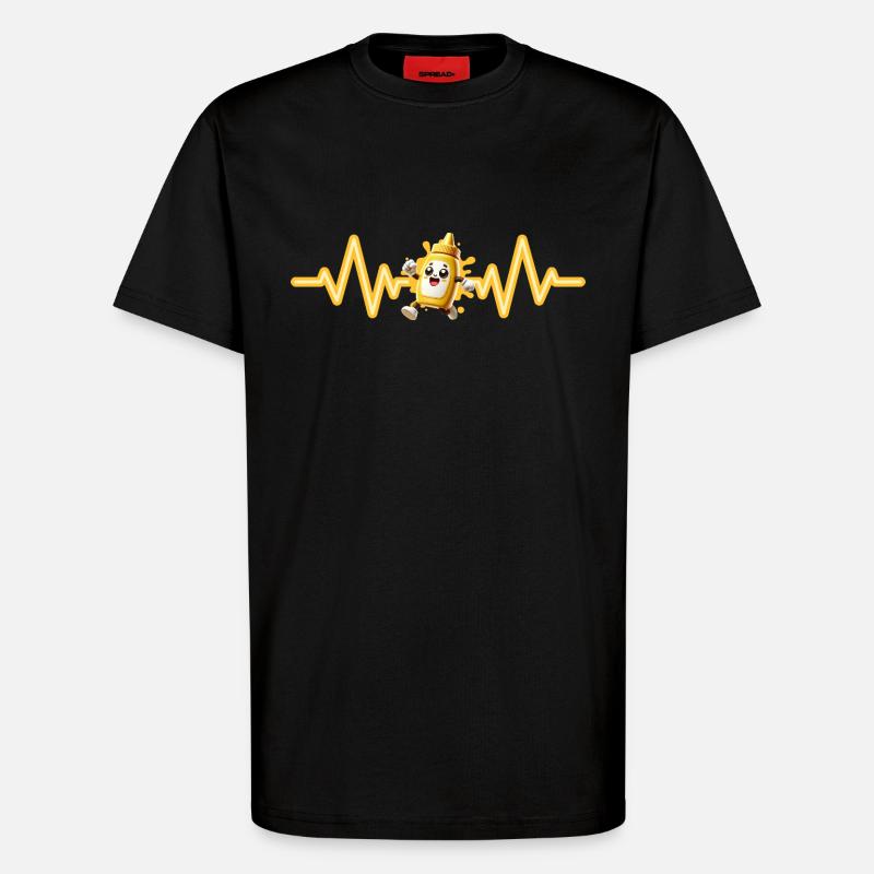 Senf - T-Shirt - made by SPREAD - SOLID BLACK