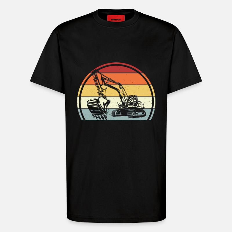 Bagger - T-Shirt - made by SPREAD - SOLID BLACK