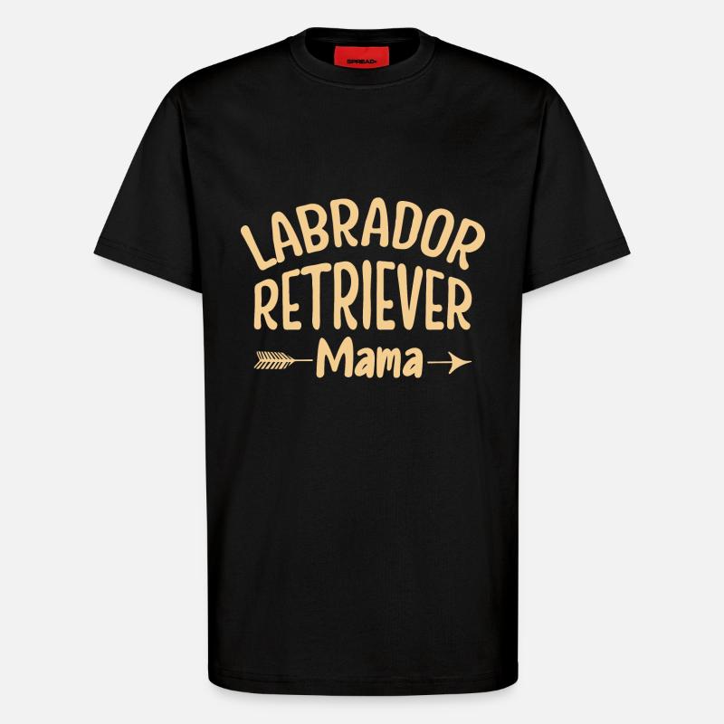 Labrador Retriever Mama - T-Shirt - made by SPREAD - SOLID BLACK
