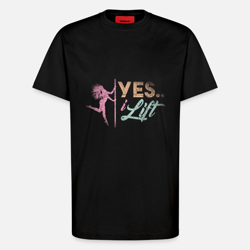 Pole Dance Poledance Stripperin Poledancer - T-Shirt - made by SPREAD - SOLID BLACK