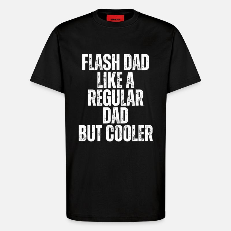 Bouldering Flash Papa Boulderer - T-Shirt - made by SPREAD - SOLID BLACK