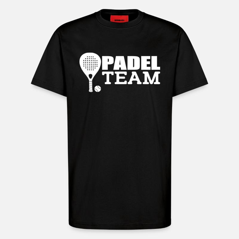 Padel Team - T-Shirt - made by SPREAD - SOLID BLACK