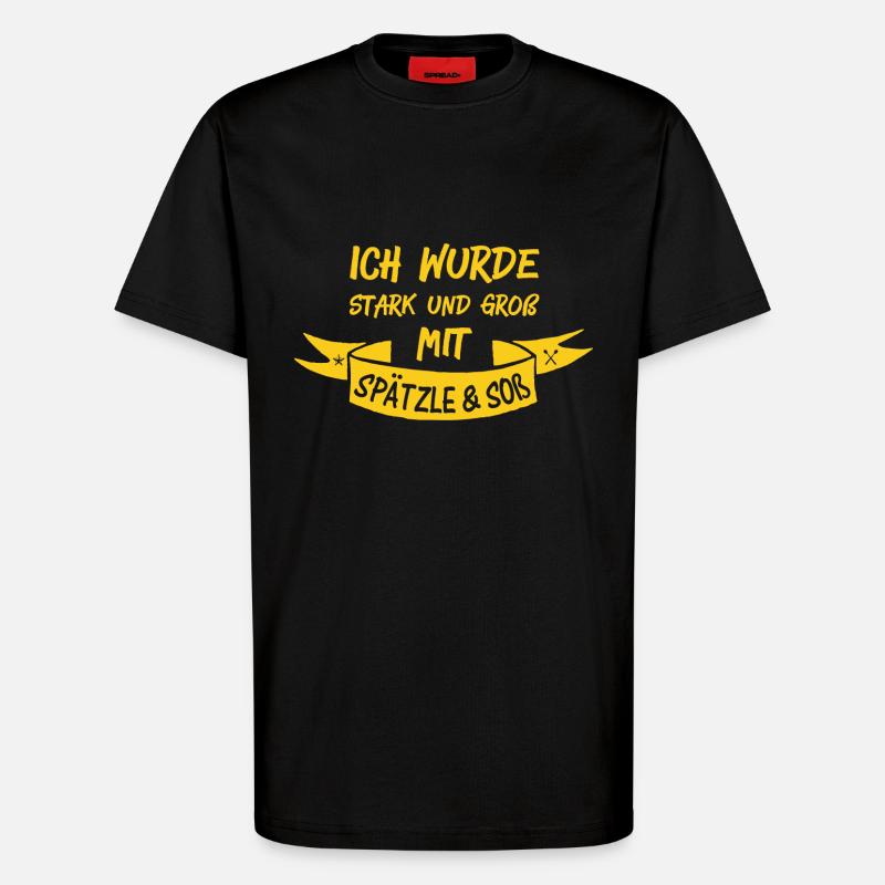 SPÄTZLE & SOß - T-Shirt - made by SPREAD - SOLID BLACK
