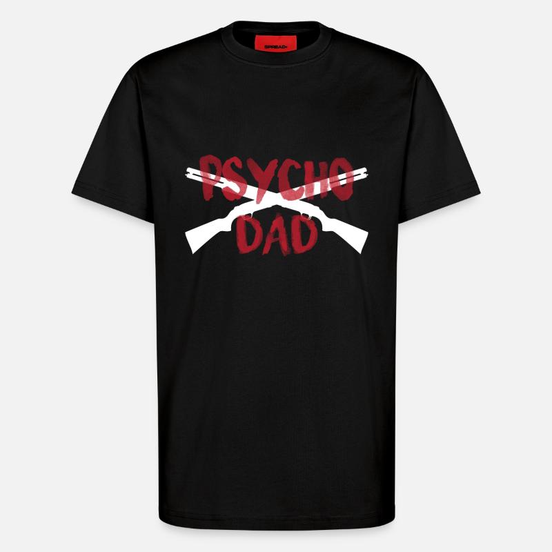 PSYCHO DAD - T-Shirt - made by SPREAD - SOLID BLACK