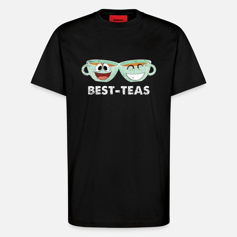Beste Freunde - T-Shirt - made by SPREAD - SOLID BLACK