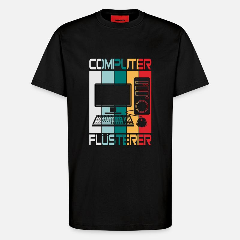 Computer Flüsterer - T-Shirt - made by SPREAD - SOLID BLACK