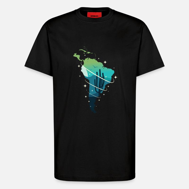 Südamerika - T-Shirt - made by SPREAD - SOLID BLACK