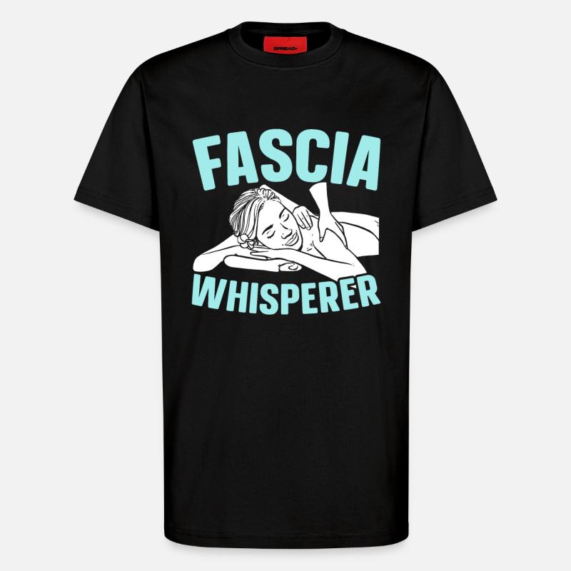 Faszienflüsterer lizenzierter Massagetherapeut - T-Shirt - made by SPREAD - SOLID BLACK