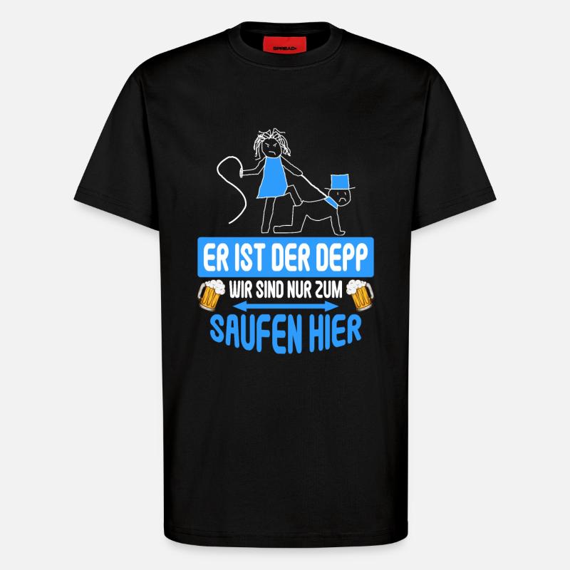 Junggesellenabschied Poltern Polterabend JGA - T-Shirt - made by SPREAD - SOLID BLACK