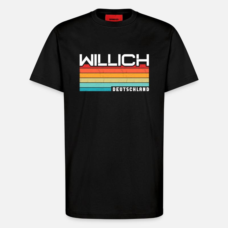 Willicherin Willicher Willich - T-Shirt - made by SPREAD - SOLID BLACK