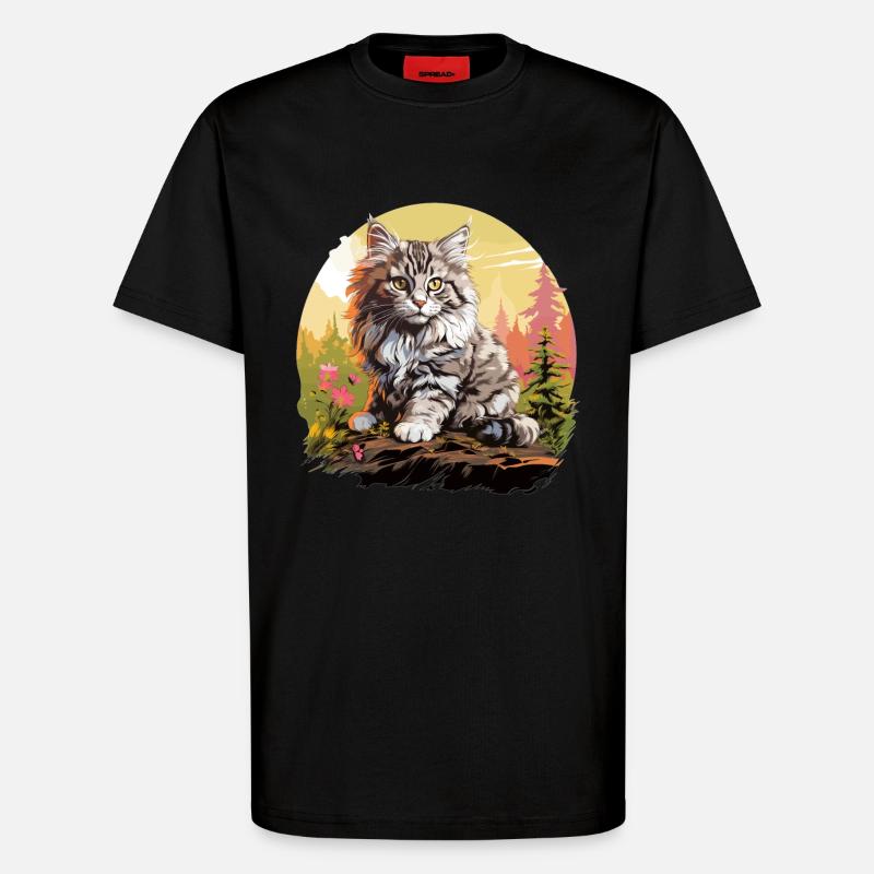 Ragamuffin Kätzchen Ragamuffin Katze - T-Shirt - made by SPREAD - SOLID BLACK