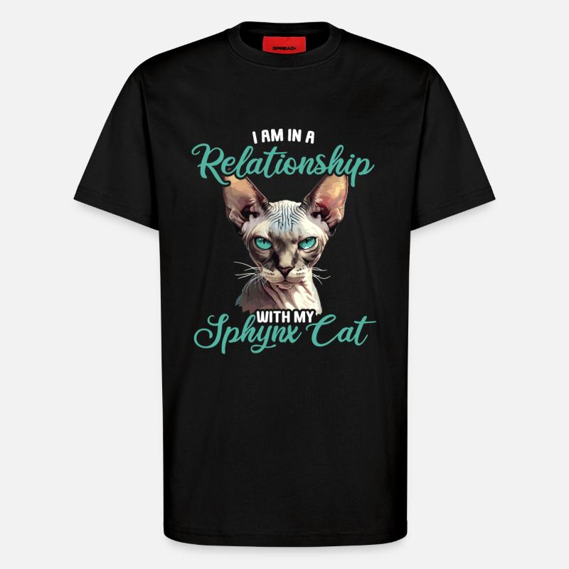 Sphynx Kätzchen Sphynx Katze - T-Shirt - made by SPREAD - SOLID BLACK