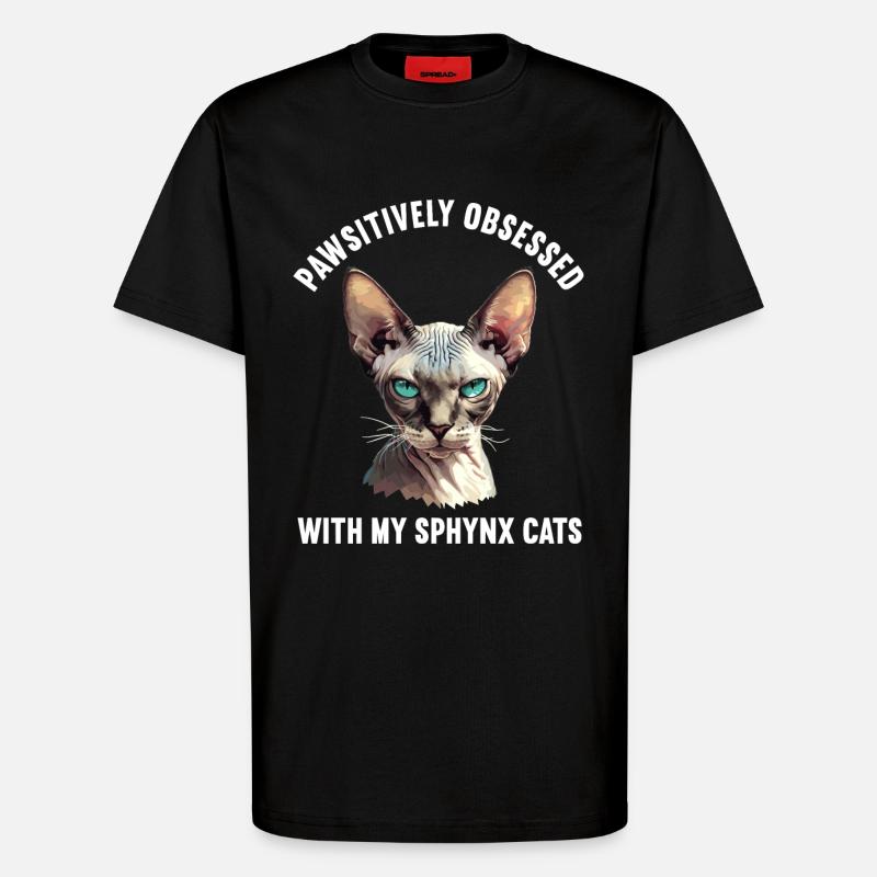 Sphynx Kitten Sphynx Cat - T-Shirt - made by SPREAD - SOLID BLACK