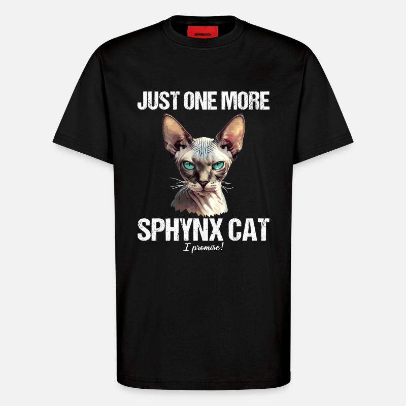 Sphynx Kätzchen Sphynx Katze - T-Shirt - made by SPREAD - SOLID BLACK