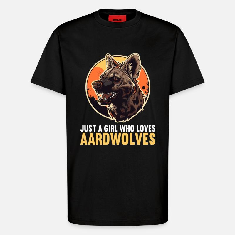 Aardwolves Aardwolf - T-Shirt - made by SPREAD - SOLID BLACK