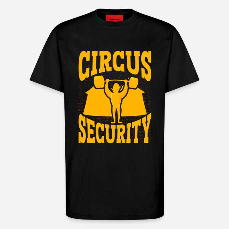 Zirkus Sicherheit - T-Shirt - made by SPREAD - SOLID BLACK