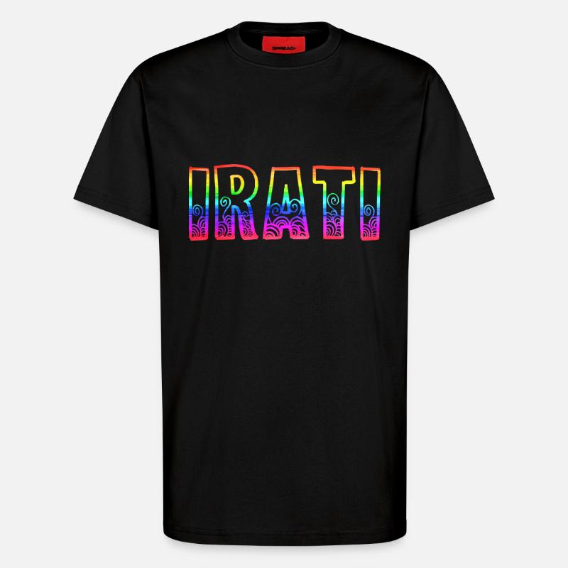 irati rs regenbogen - T-Shirt - made by SPREAD - SOLID BLACK