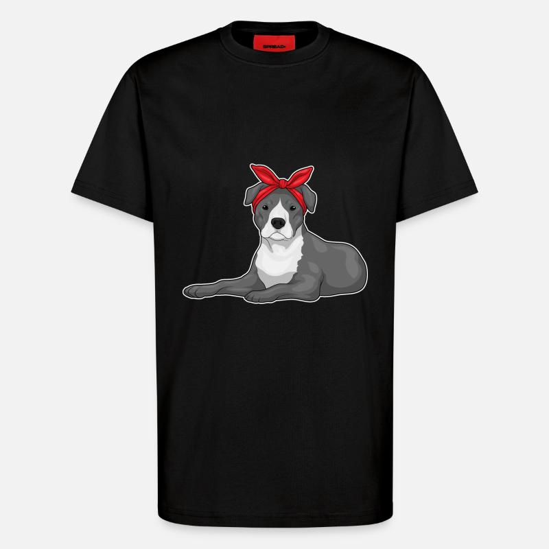 Pitbull Loop - T-Shirt - made by SPREAD - SOLID BLACK