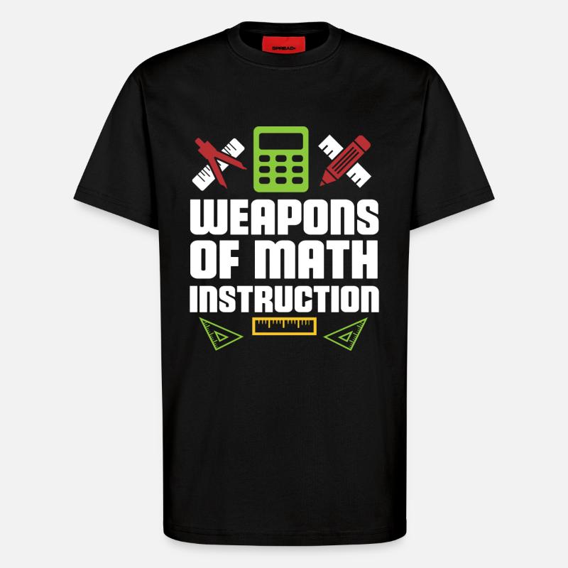 Math professeur de mathématiques - T-shirt bio décontracté fabriqué en UE - SOLID BLACK
