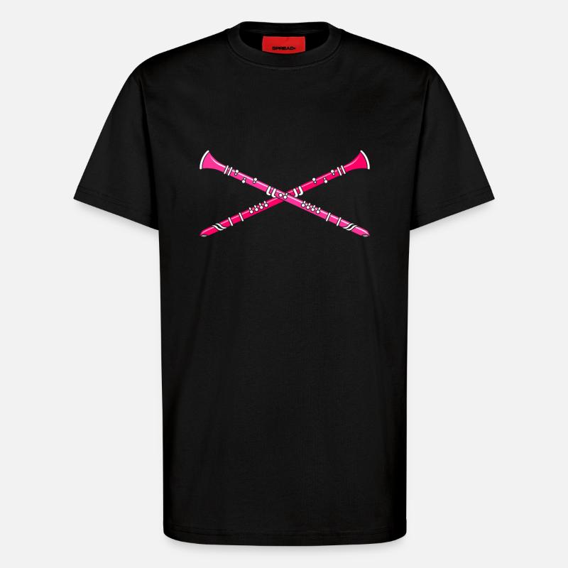 Klarinette - T-Shirt - made by SPREAD - SOLID BLACK