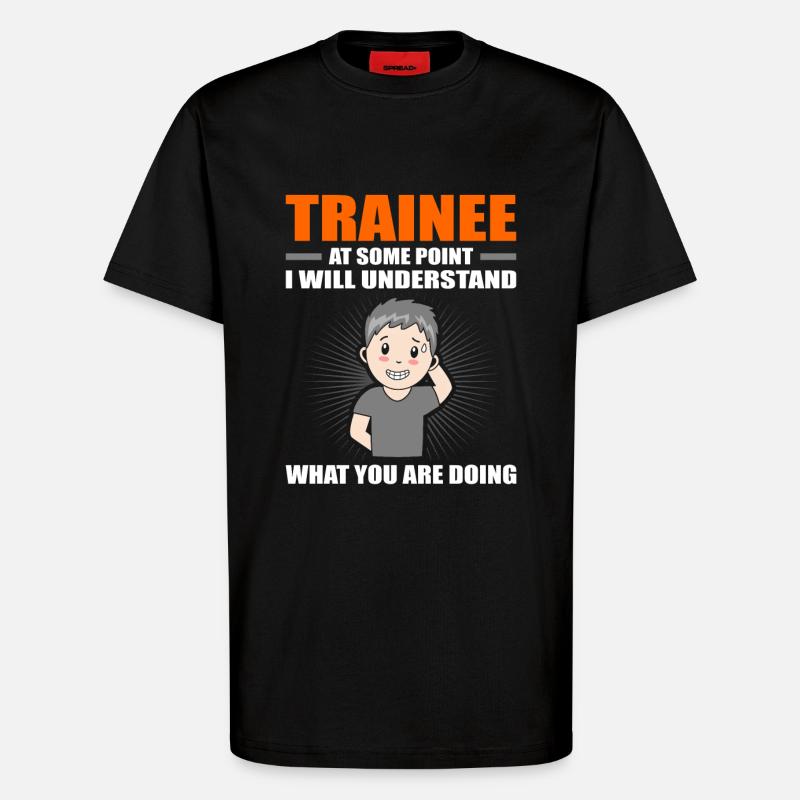 Trainee Gift - T-Shirt - made by SPREAD - SOLID BLACK