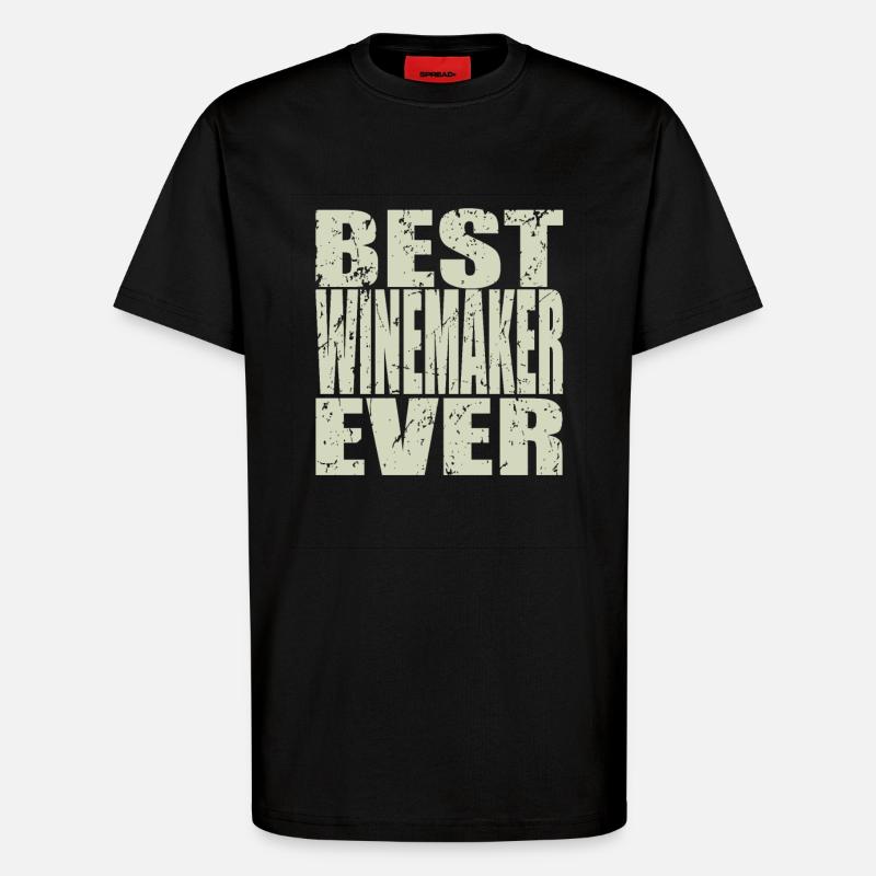 Best Winzer ever Winzer Geschenk - T-Shirt - made by SPREAD - SOLID BLACK