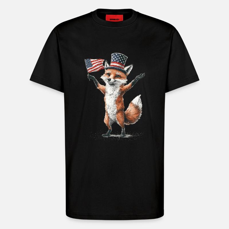 Fuchs - T-Shirt - made by SPREAD - SOLID BLACK