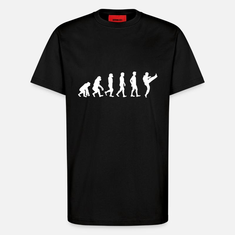Evolution Karate - T-Shirt - made by SPREAD - SOLID BLACK