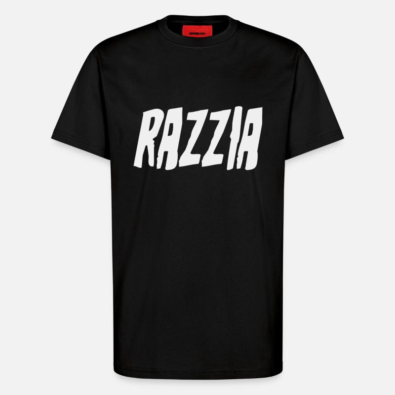 Operation and Control Raid - T-Shirt - made by SPREAD - SOLID BLACK