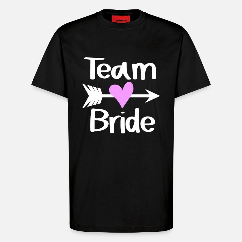 Team Braut - T-Shirt - made by SPREAD - SOLID BLACK